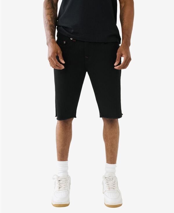 【送料無料】 トゥルーレリジョン メンズ ハーフパンツ・ショーツ ボトムス Men's Ricky No Flap Fray Hem Short Black