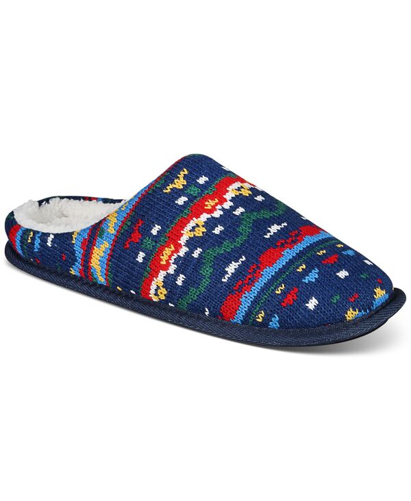 yz Nu[ Y T_ V[Y Holiday Slippers Navy