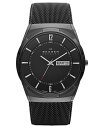 yz XJ[Q Y rv ANZT[ Men's Melbye Black Titanium Mesh Bracelet Watch 40mm SKW6006 No Color