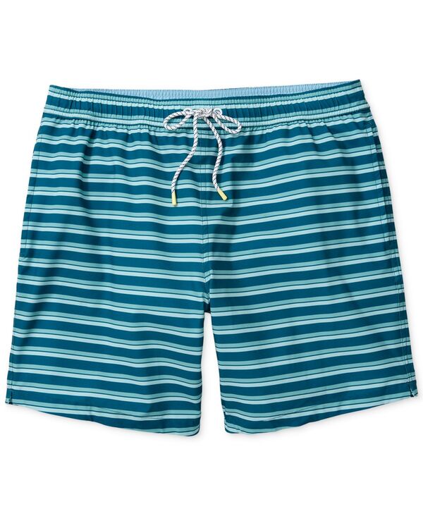 【送料無料】 ボノボス メンズ ハーフパンツ・ショーツ 水着 Men's Stripe Drawcord 7" Swim Trunks Theo Swim Stripe