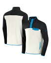 【送料無料】 ファナティクス メンズ ジャケット・ブルゾン アウター Men's NFL x Darius Rucker Collection by Black Cream Carolina Panthers Micro Fleece Quarter-Snap Jacket Black Cream