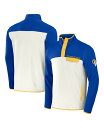 【送料無料】 ファナティクス メンズ ジャケット・ブルゾン アウター Men's NFL x Darius Rucker Collection by Royal Cream Los Angeles Rams Micro Fleece Quarter-Snap Jacket Royal Cream