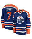 【送料無料】 ファナティクス メンズ シャツ トップス Men's Paul Coffey Blue Edmonton Oilers Premier Breakaway Retired Player Jersey Blue(4)