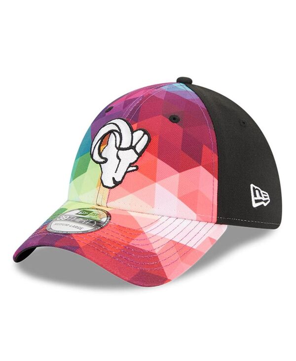 【送料無料】 ニューエラ メンズ 帽子 アクセサリー Men's and Women's Multicolor Black Los Angeles Rams 2023 NFL Crucial Catch 39THIRTY Flex Hat Multicolor Black