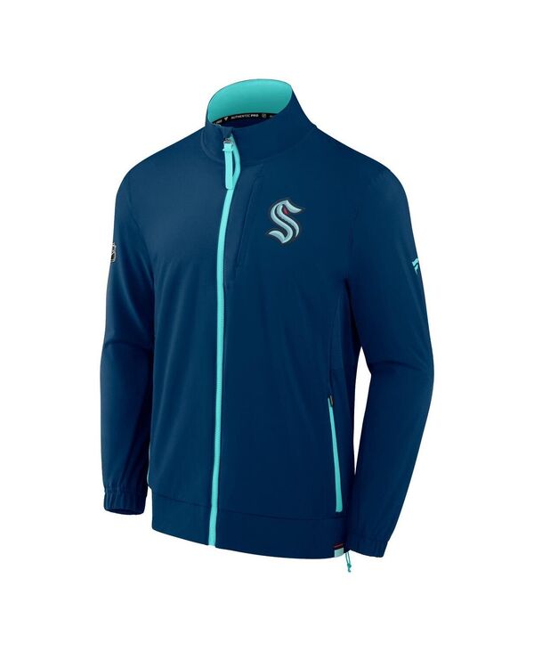 【送料無料】 ファナティクス メンズ ジャケット・ブルゾン アウター Men's Deep Sea Blue Seattle Kraken Authentic Pro Rink Full-Zip Jacket Deep Sea Blue