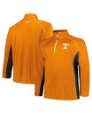 【送料無料】 プロファイル メンズ ジャケット・ブルゾン アウター Men's Tennessee Orange Tennessee Volunteers Big and Tall Quarter-Zip Raglan Jacket Tennessee Orange