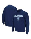 【送料無料】 コロシアム メンズ パーカー・スウェット アウター Men's Navy Columbia University Arch & Logo Pullover Sweatshirt Navy(4)