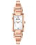 ̵ ֥ ǥ ӻ ꡼ Women's Diamond-Accent Rose Gold-Tone Stainless Steel Bangle Bracelet Watch 18x33mm Rose Gold