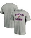 【送料無料】 ファナティクス メンズ Tシャツ トップス Men 039 s Heathered Gray Texas Rangers Heart Soul T-shirt Heather Gray