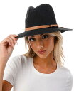 【送料無料】 マーカスアドレール レディース 帽子 アクセサリー Women's Short-Brim Packable Straw Panama Hat Black(4)