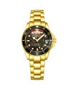 yz XgD[O fB[X rv ANZT[ Women's Diver Depth master 3950L Quartz 32mm Fashion Watch Black