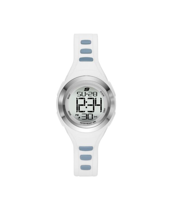  スケッチャーズ レディース 腕時計 アクセサリー Women's Tennyson Digital Polycarbonate Watch White White