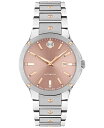 モバド 【送料無料】 モバド レディース 腕時計 アクセサリー Women's Swiss Automatic SE Diamond Accent Stainless Steel Bracelet Watch 33mm Two-tone