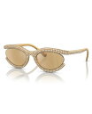 【送料無料】 スワロフスキー レディース サングラス・アイウェア アクセサリー Women's Sunglasses SK6006 Light Yellow Mirror