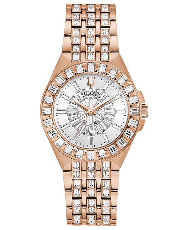 【送料無料】 ブロバ レディース 腕時計 アクセサリー Women's Phantom Rose Gold-Tone Stainless Steel Bracelet Watch 32.5mm Rose Gold