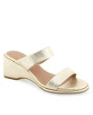 【送料無料】 エアロソールズ レディース サンダル シューズ Women's Norine Slip-On Wedge Sandals Soft Gold Ca...