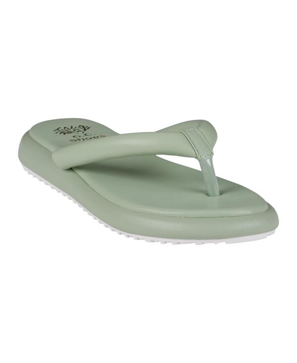 【送料無料】 ジーシーシューズ レディース サンダル シューズ Women's Parisa Thong Slide Flat Sandals Sage