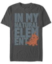 フィフスサン メンズ Tシャツ トップス Men's Element Block Short Sleeve Crew T-shirt Charcoal