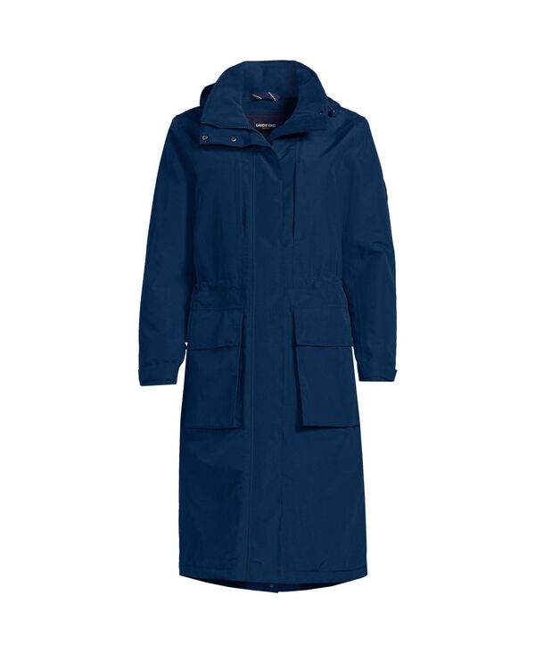 ランズエンド レディース アウター ジャケット・ブルゾン プチ コート マキシ Lands' End Petite Squall Waterproof Insulated Winter Stadium Maxi Coat Deep sea navy ネイビー