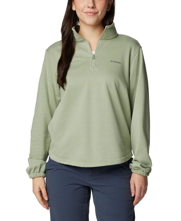 コロンビア 【送料無料】 コロンビア レディース パーカー・スウェット アウター Women's Trek French Terry Half Zip Sweatshirt Safari