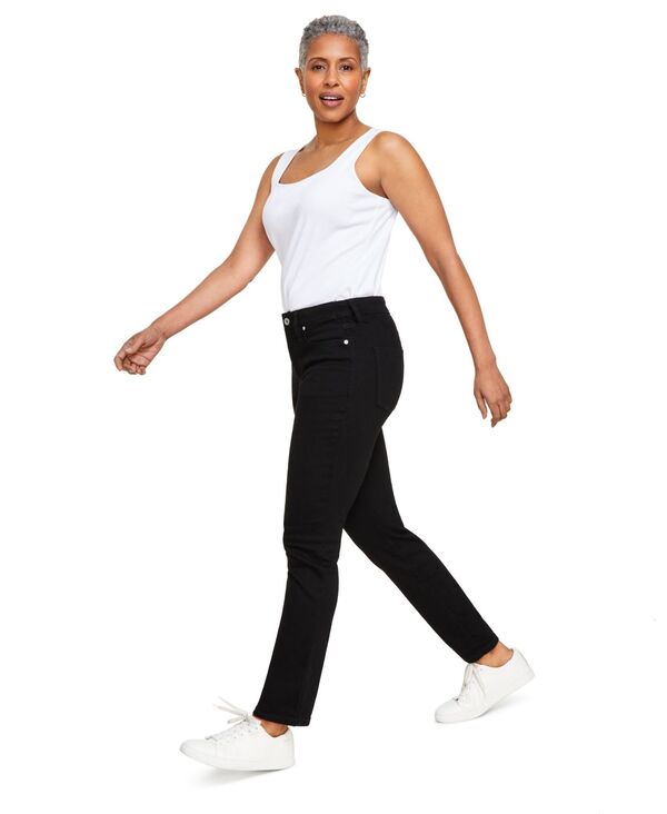 【送料無料】 スタイルアンドコー レディース デニムパンツ ジーンズ ボトムス Women's Mid-Rise Stretch Slim-Leg Jeans Deep Black