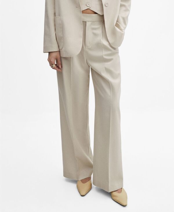 【送料無料】 マンゴ レディース カジュアルパンツ ボトムス Women's Pleated Suit Pants Lt Pastel