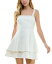 【送料無料】 シティー スタジオ レディース ワンピース トップス Juniors' Imitation-Pearl Beaded Fit & Flare Dress Ivory