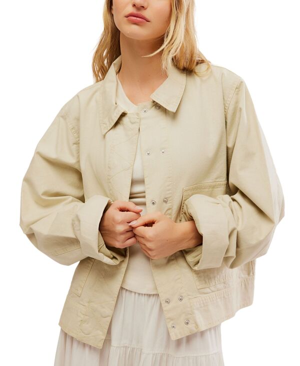 フリーピープル 【送料無料】 フリーピープル レディース ジャケット・ブルゾン アウター Women's Suzy Snap Front Cotton Linen Jacket Spring Linen