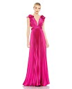 【送料無料】 マックダガル レディース ワンピース トップス Women's Women s Ieena Pleated Ruffled Cap Sleeve ...