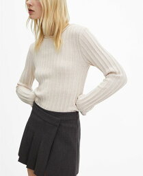 【送料無料】 マンゴ レディース ニット・セーター アウター Women's Ribbed Knit Sweater Lt Pastel