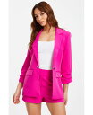 【送料無料】 クイズ レディース ジャケット ブルゾン ブレザー アウター Women 039 s Ruched Sleeve Tailored Blazer Pink