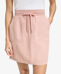 【送料無料】 マークニューヨーク レディース スカート ボトムス Andrew Marc New York Women's Washed Linen High Rise Skirt with Twill Side Taping Rose