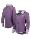 yz gb~[on} fB[X p[J[EXEFbg AE^[ Women's Heathered Purple Baltimore Ravens Sport Sun Fade Full-Zip Sweatshirt Heathered Purple