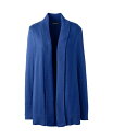 【送料無料】 ランズエンド レディース ニット セーター カーディガン アウター Women 039 s School Uniform Cotton Modal Shawl Collar Cardigan Sweater Dark cobalt blue