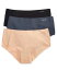 【送料無料】 カルバンクライン レディース パンツ アンダーウェア Women's Invisibles 3-Pack Hipster Underwear QD3559 Flintstone/pastel Lilac/cloud Grey