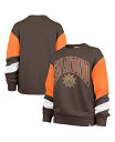 yz 47uh fB[X p[J[EXEFbg AE^[ Women's Brown San Antonio Spurs 2023/24 City Edition Nova Crew Sweatshirt Brown