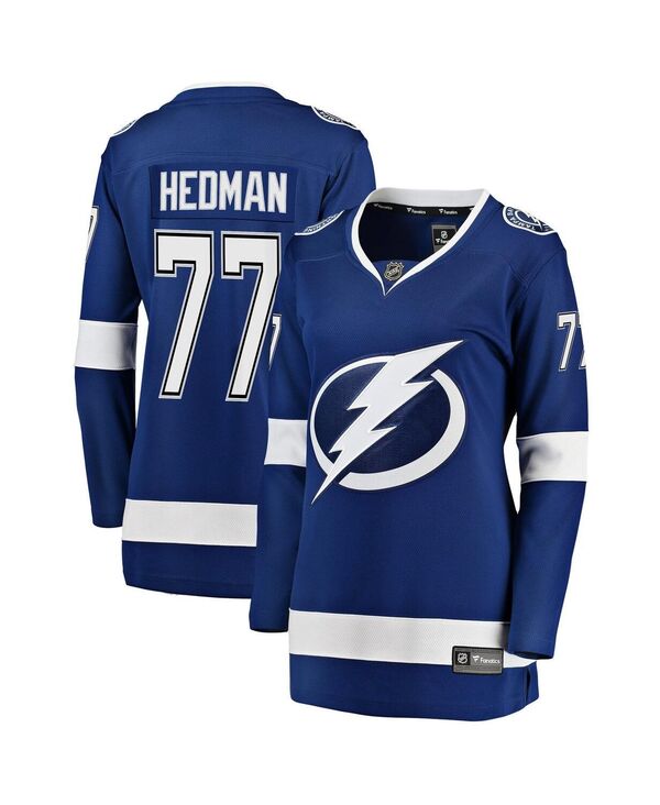 yz t@ieBNX fB[X Vc gbvX Women's Victor Hedman Blue Tampa Bay Lightning Premier Breakaway Player Jersey Blue