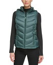 【送料無料】 チャータークラブ レディース ベスト ダウンベスト アウター Women 039 s Packable Hooded Puffer Vest Dark Forest