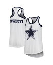 【送料無料】 ジースリー フォーハー バイ カール バンクス レディース タンクトップ トップス Women's White Dallas Cowboys Ta...