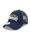 【送料無料】 ニューエラ レディース 帽子 アクセサリー Women's College Navy Seattle Seahawks Team Trucker ...