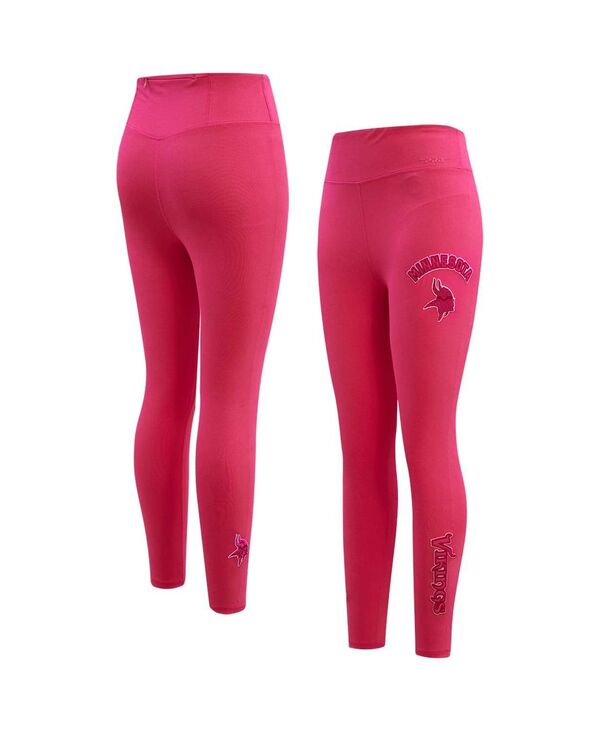 yz vX^_[h fB[X MX {gX Women's Minnesota Vikings Triple Pink Leggings Pink