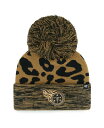 【送料無料】 47ブランド レディース 帽子 アクセサリー Women's Brown Tennessee Titans Rosette Cuffed Knit...