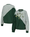 yz W[X[ tH[n[ oC J[ oNX fB[X p[J[EXEFbg AE^[ Women's Hunter Green Milwaukee Bucks Benches Split Pullover Sweatshirt Hunter Green