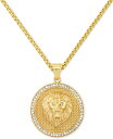 yz V AC X~X Y lbNXE`[J[Ey_ggbv ANZT[ Men's Crystal Lion Medallion 24