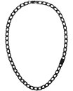 【送料無料】 カルバンクライン メンズ ネックレス チョーカー ペンダントトップ アクセサリー Men 039 s Stainless Steel Chain Link Necklace Black