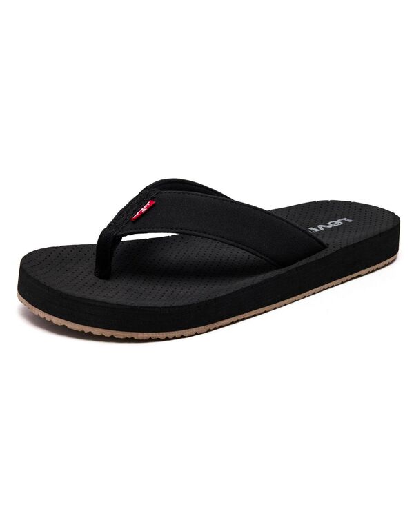 yz [oCX Y T_ V[Y Men's Sebastian Casual Flip-Flops Black Gum