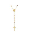 yz XeB[^C Y lbNXE`[J[Ey_ggbv ANZT[ Men's Gold-Tone Lords Tiger's Eye Prayer Rosary Lariat 30