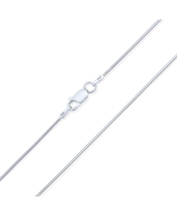 【送料無料】 ブリング メンズ ネックレス・チョーカー・ペンダントトップ アクセサリー Flexible Strong 2MM .925 Sterling Silver Magic 8-Sided Snake Chain Necklace for Women and Men 20 Inch Silver