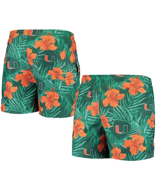 【送料無料】 フォコ メンズ ハーフパンツ・ショーツ 水着 Men's Green Miami Hurricanes Swimming Trunks Green