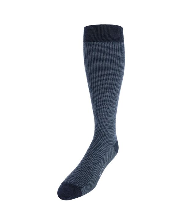 TOOT 【送料無料】 トラファルガー メンズ 靴下 アンダーウェア Charlie Over The Calf Houndstooth Merino Wool Socks Light and dark grey